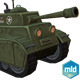 Low Poly Cartoon Tank - 3DOcean Item for Sale