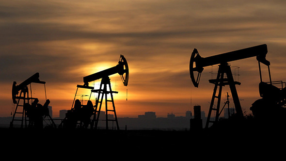 Working Oil Pumps Silhouette