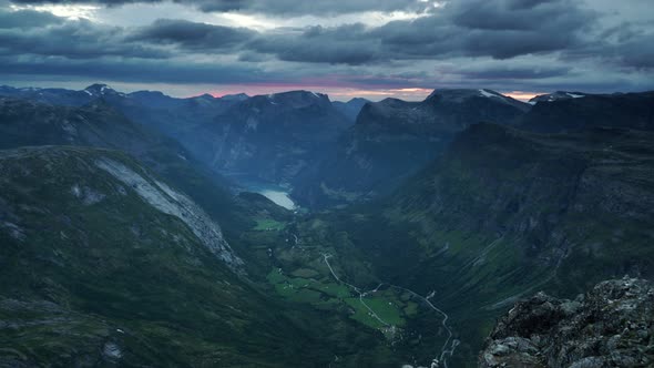 Geirangerfjord From Dalsnibba Viewpoint, Norway