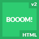 Booom! - One-Page Flat UI Pro Bootstrap 3 Template - ThemeForest Item for Sale