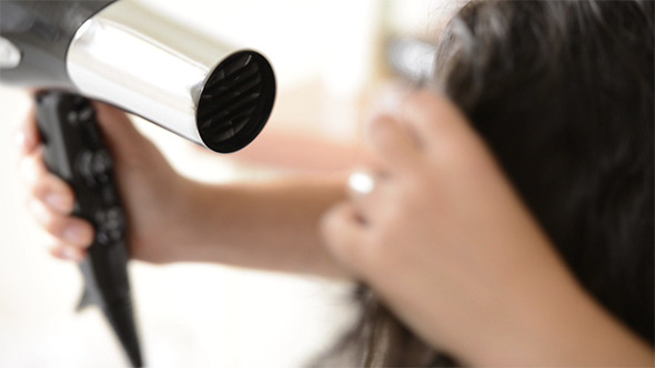 Blowdrying Wet Hair