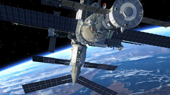 Space Station In Outer Space