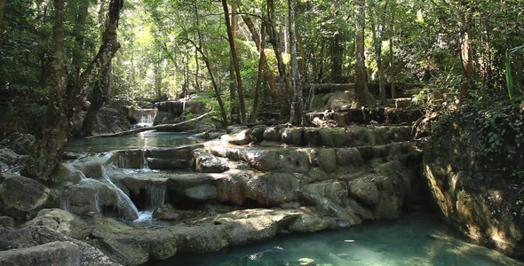 River And Waterfalls