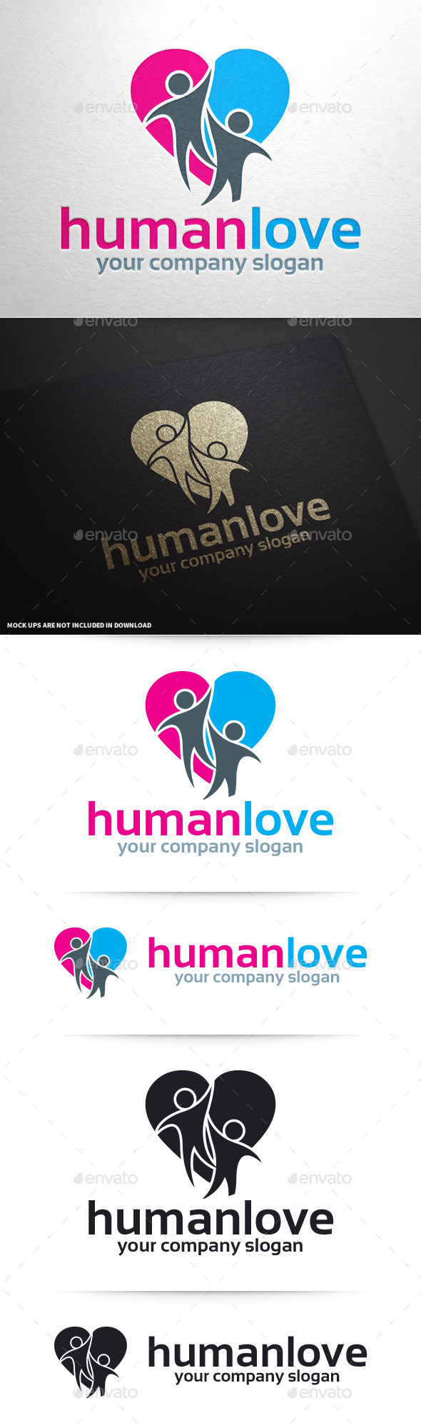 Human Love Logo Template