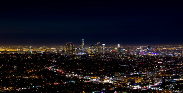 View From Griffith Observatory At Night