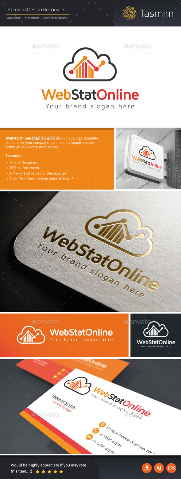 WebStatOnline Logo Template