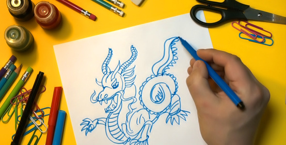 The Man Draws a Quick Picture alt