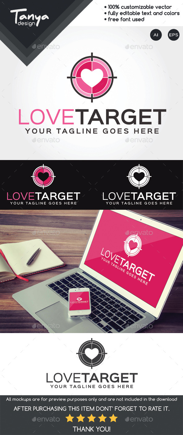Love Target Logo Template