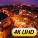 Aerial View of Night City Traffic - VideoHive Item for Sale