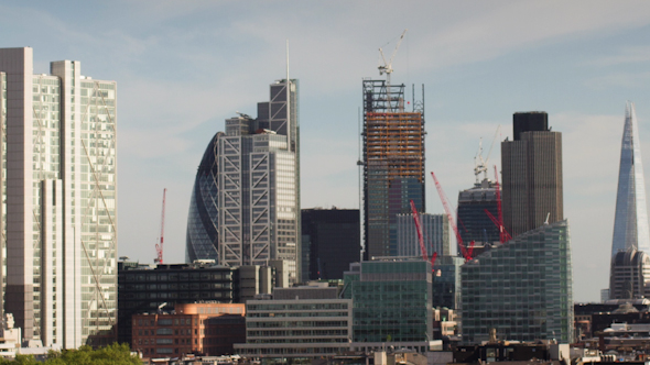 London Golden Skyline Financial Center Business England 5