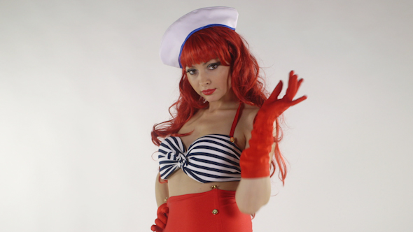 Sailor Pin Up Style Gogo Dancer 7