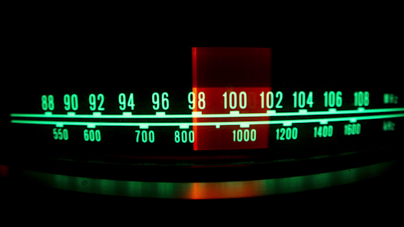 Glowing Vintage Radio Dial 2