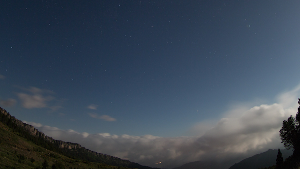 Starlapse At Pedraforca Natural Parc Wildlife Barcelona Spain 2