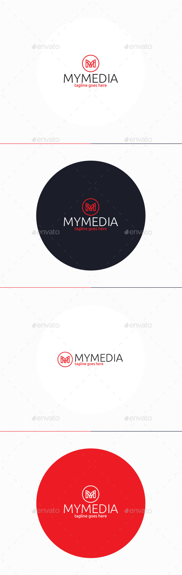 My Media Logo • Letter M