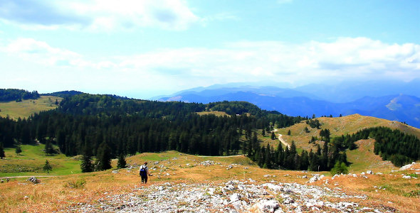 Mountaineer in the Mountains