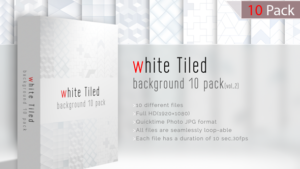 White Tiled Background-10 Loops II