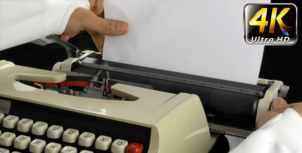 Adding Paper to Typewriter