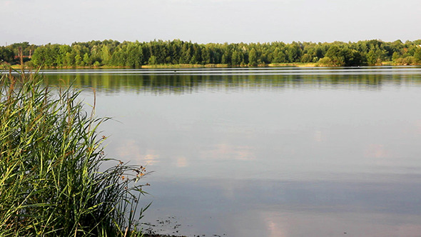 Landscape With Evening Lake