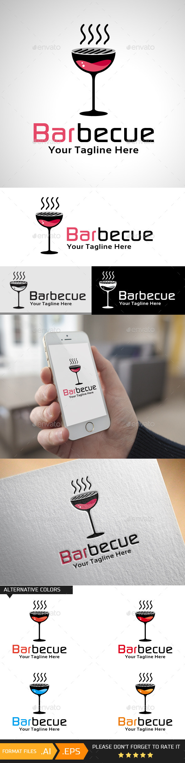 Barbecue Logo Template