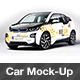 Photorealistic Deutch Electric Car Mock-up - GraphicRiver Item for Sale