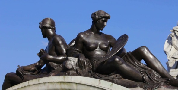 Detail of Victoria Memorial Fountain