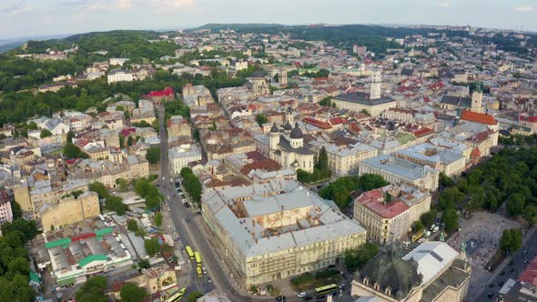 Lviv City View Historical City Center Ukraine Western Ukraine