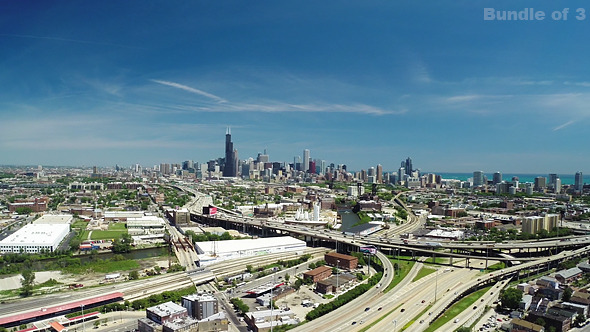 Chicago From Above in the Summer
