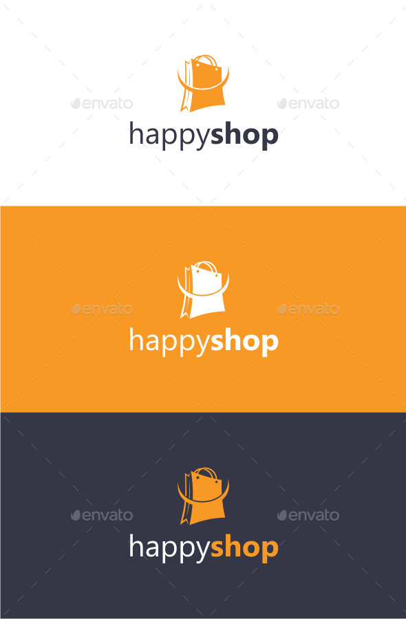 Happy Shop - Logo Template