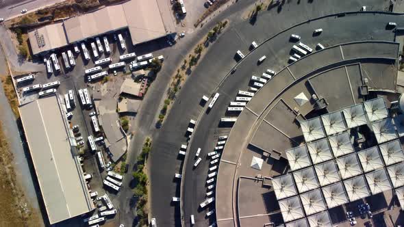 Busy Intercity Bus Station in Izmir Turkey