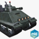 Low Poly Cartoon Big Tank - 3DOcean Item for Sale