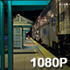 Train Pulls into Station at Night - VideoHive Item for Sale