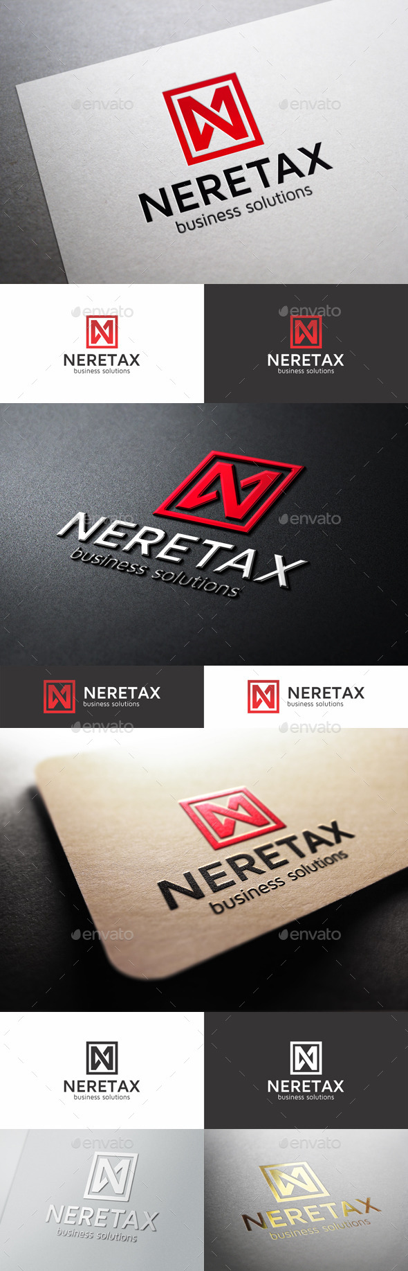 N Monogram Logo Letter - Neretax