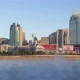 Cincinnati Skyline over a Misty River - VideoHive Item for Sale