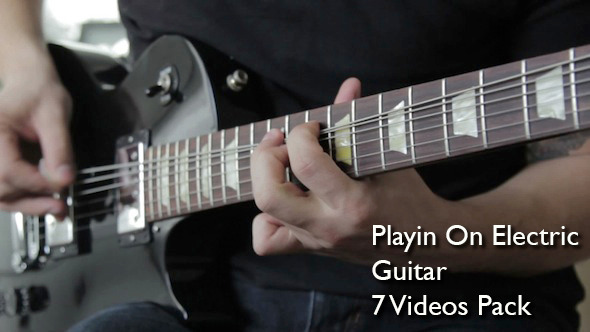 Guitarist Play On Electric Guitar Pack