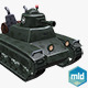 Low Poly Cartoon Small Tank - 3DOcean Item for Sale