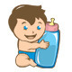 Baby and Bottle - GraphicRiver Item for Sale