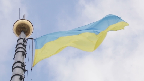 Flagstaff Ukrainian Flag