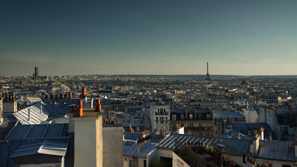 Sunset Over Paris, France 2