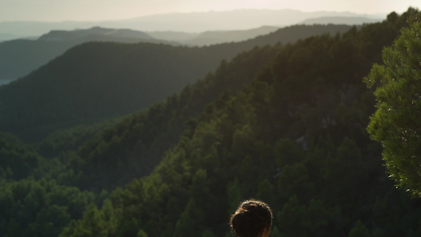 Yoga Teacher, Amazing Sunset, Mountain Clifftop 8