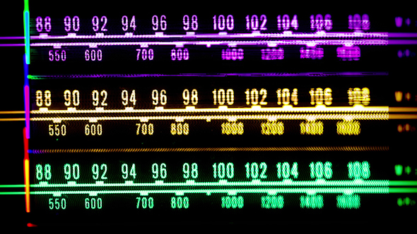 Glowing Vintage Radio Dial 14