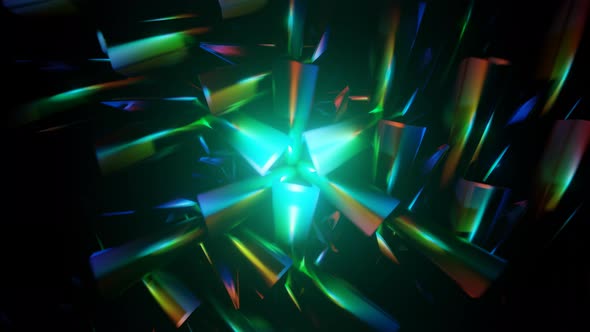 Psychedelic Kaleidoscope Patterns Animation Geometric Colorful Background alt