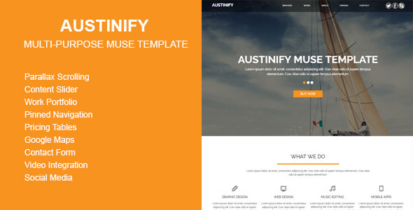 Austinify - Multi-purpose Muse Template