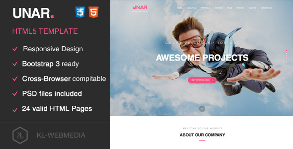 Unar - Creative HTML5 Template