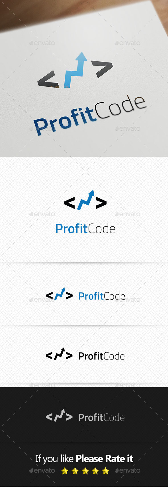 Profit Code Logo Templates