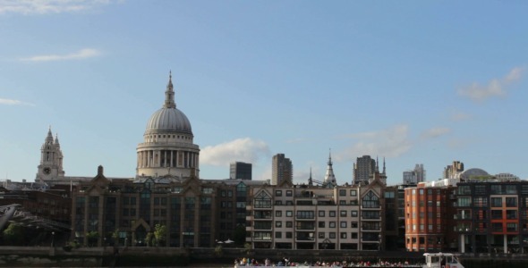 St Paul's Cathedral and Thames River