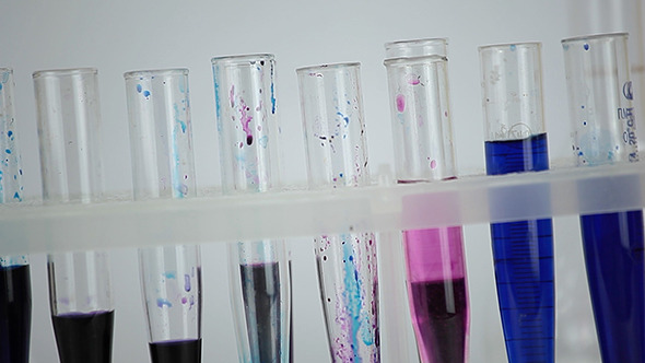 Test Tube Color Liquid 