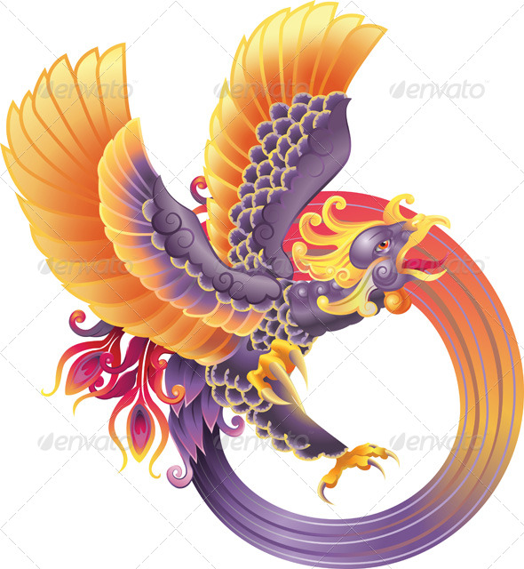 Koleski Terbaik Logo Burung Phoenix Vector Nation Wides