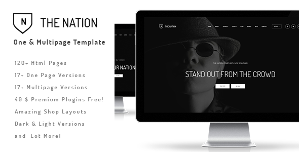 The Nation - Responsive One / Multi Page Template