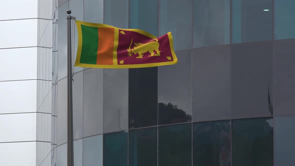 Sri Lanka Flag Background 4K