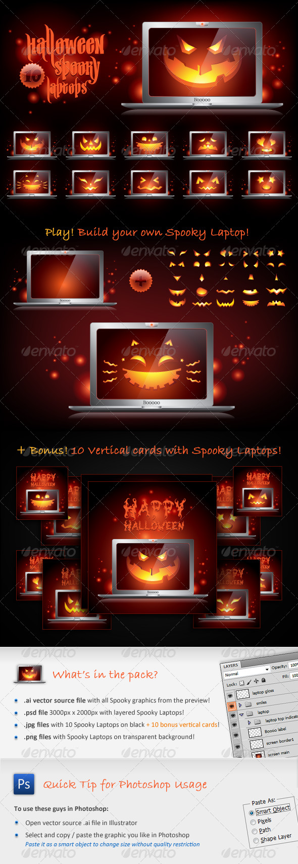 Halloween Spooky Laptops